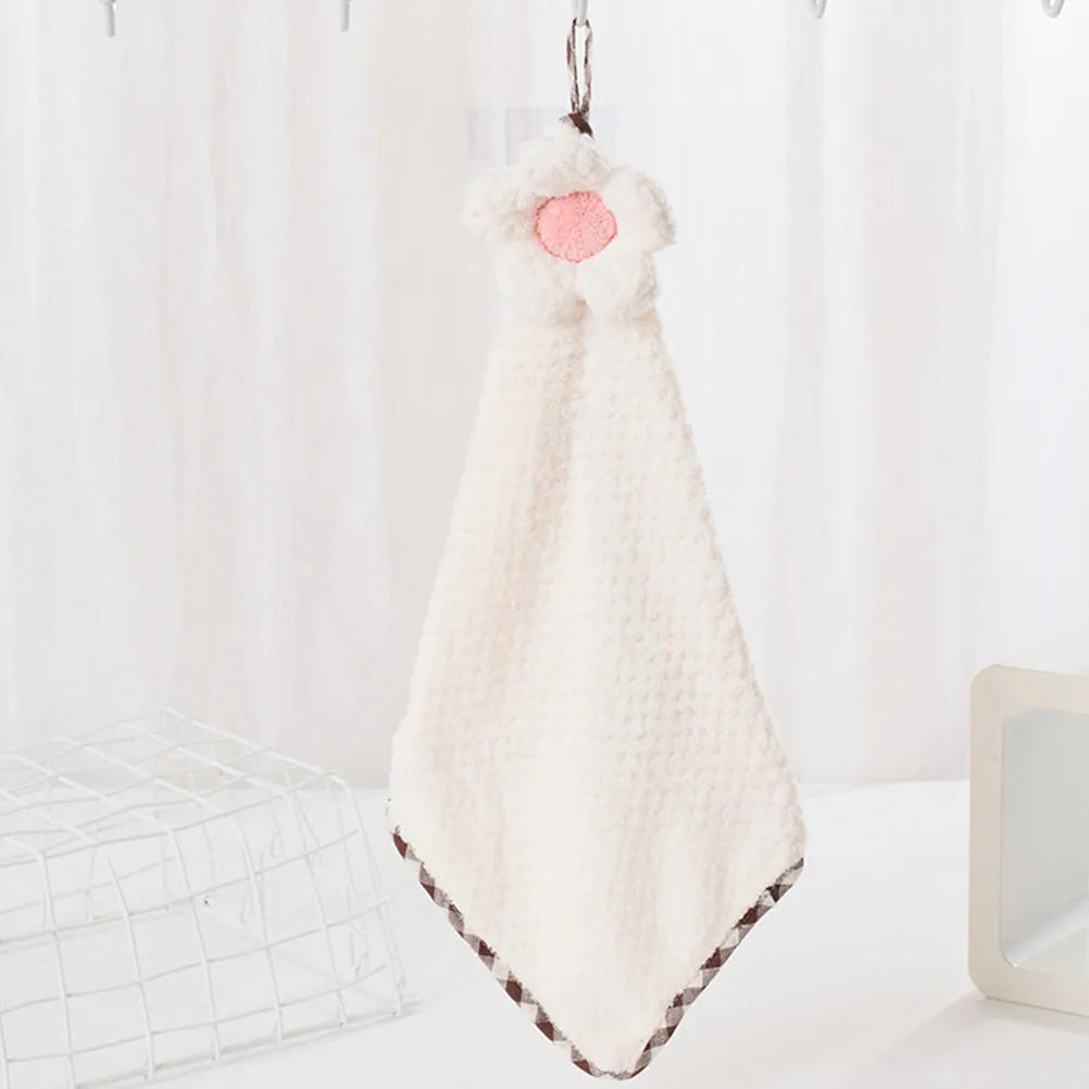 5 pcs Hand Towel Sunflower Pattern Absorbent Bathroom Hand Towels For Bathroom Kitchen Cleaning Cloth Household Towels