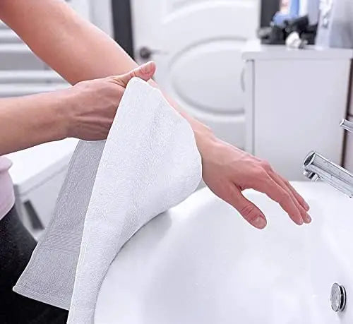 6-Pack Premium Hand Towels, 16x28 Inches, 100% Ring Spun Cotton, Ultra Soft & Highly Absorbent 600GSM for Bathroom, Gym, Shower