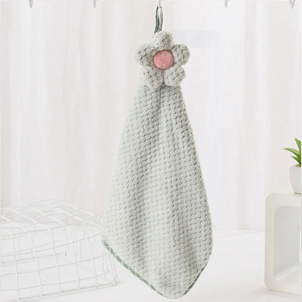 5 pcs Hand Towel Sunflower Pattern Absorbent Bathroom Hand Towels For Bathroom Kitchen Cleaning Cloth Household Towels
