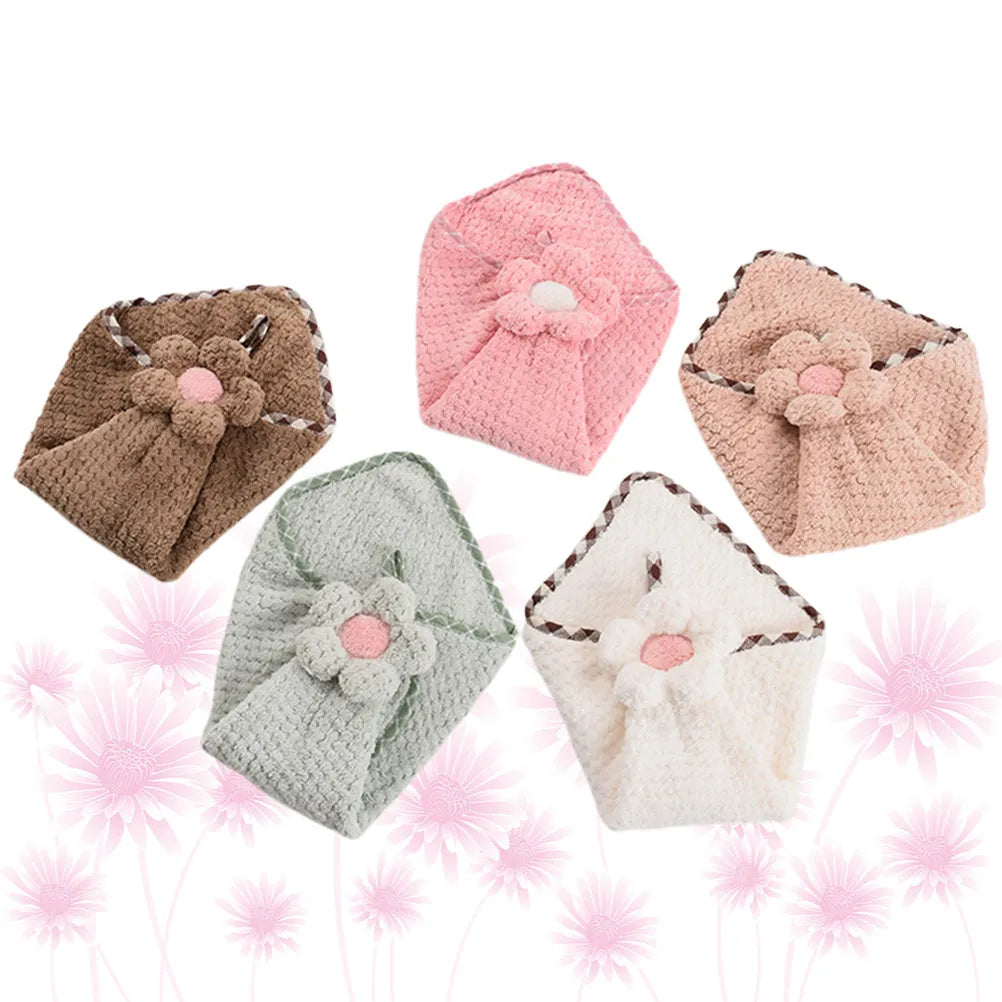 5 pcs Hand Towel Sunflower Pattern Absorbent Bathroom Hand Towels For Bathroom Kitchen Cleaning Cloth Household Towels