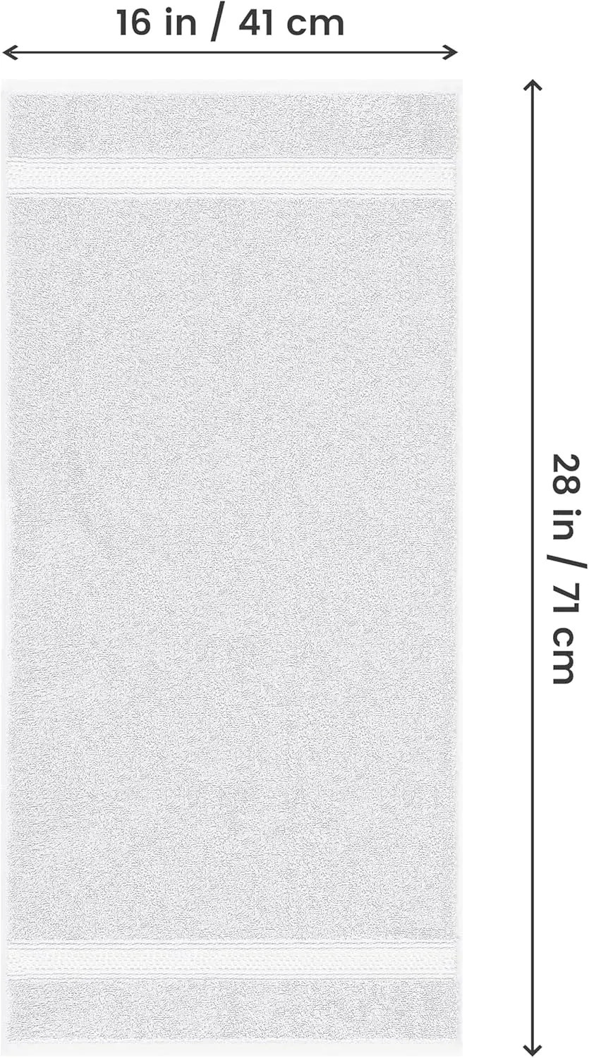 6-Pack Premium Hand Towels, 16x28 Inches, 100% Ring Spun Cotton, Ultra Soft & Highly Absorbent 600GSM for Bathroom, Gym, Shower