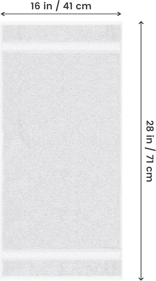 6-Pack Premium Hand Towels, 16x28 Inches, 100% Ring Spun Cotton, Ultra Soft & Highly Absorbent 600GSM for Bathroom, Gym, Shower